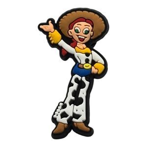 6/$20 Disney Jessie Cowgirl Shoe Charms Crocs Rubber Shoe Jewelry Toy Story New